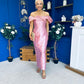 Henrietta Bandeau Occasion Dress Blush