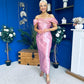 Henrietta Bandeau Occasion Dress Blush