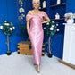 Henrietta Bandeau Occasion Dress Blush