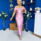 Henrietta Bandeau Occasion Dress Blush