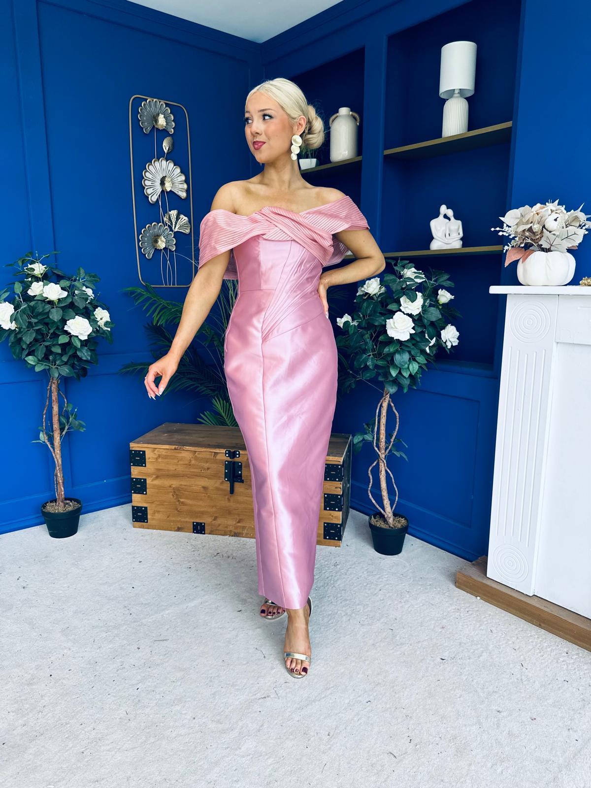 Henrietta Bandeau Occasion Dress Blush