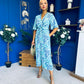 Bianca Tie Detail Culotte Jumpsuit Blue