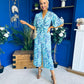 Bianca Tie Detail Culotte Jumpsuit Blue