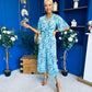 Bianca Tie Detail Culotte Jumpsuit Blue