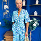 Bianca Tie Detail Culotte Jumpsuit Blue