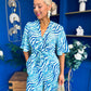 Bianca Tie Detail Culotte Jumpsuit Blue
