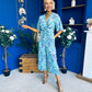 Bianca Tie Detail Culotte Jumpsuit Blue