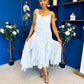 Peyton Floral Detail Occasion Dress Blue