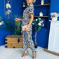 Trasa Belted Detail Jumpsuit Leopard
