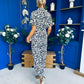 Trasa Belted Detail Jumpsuit Leopard