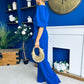 Clodagh Detailed Top And Trouser Set Cobalt