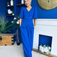 Clodagh Detailed Top And Trouser Set Cobalt