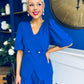 Clodagh Detailed Top And Trouser Set Cobalt