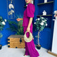 Clodagh Detailed Top And Trouser Set Berry