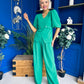 Clodagh Detailed Top And Trouser Set Emerald