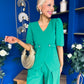 Clodagh Detailed Top And Trouser Set Emerald