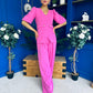 Clodagh Detailed Top And Trouser Set Pink