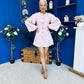 Delilah Bell Sleeve Occasion Mini Dress Pink