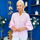 Fina Crochet Detail Blouse Pink