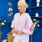 Fina Crochet Detail Blouse Pink