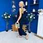 Alana Crochet Detail Strappy Jumpsuit Black