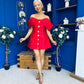 Kayla Bandeau Occasion Mini Dress Red