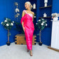Francis Detailed Occasion Top & Skirt Set Pink