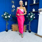Francis Detailed Occasion Top & Skirt Set Pink