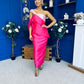 Francis Detailed Occasion Top & Skirt Set Pink