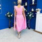 Imelda Cape Detail Occasion Midi Dress Pwr Pink