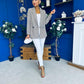 Jessie Double Breasted Check Blazer