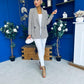 Jessie Double Breasted Check Blazer