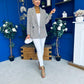 Jessie Double Breasted Check Blazer