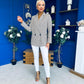 Jessie Double Breasted Check Blazer