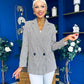 Jessie Double Breasted Check Blazer