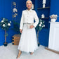 Melissa Detailed Tulle Skirt Cream