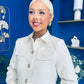 Carol Detailed Tweed Jacket Cream