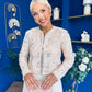 Dorothy Sequin Jacket Floral Pink & Cream