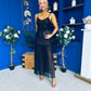 Karly Detailed Sequin Occasion Dress Black