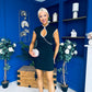 Sienna Keyhole Detailed Mini Dress Black
