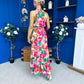 Philis Detailed Midi Dress Fuchsia