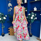 Philis Detailed Midi Dress Rose