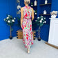Philis Detailed Midi Dress Rose