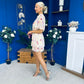 Sara Detailed Mini Dress Floral Yellow