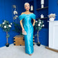 Elizabeth Bardot Occasion Dress Turquoise