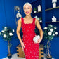 Georgia Pearl Embellished Occasion Dress Red