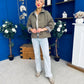 Miranda Button Detail Jacket Khaki