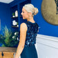 Andrea Sequin Cami Top Navy