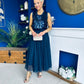 Andrea Sequin Cami Top Navy