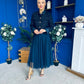 Melissa Detailed Tulle Skirt Navy